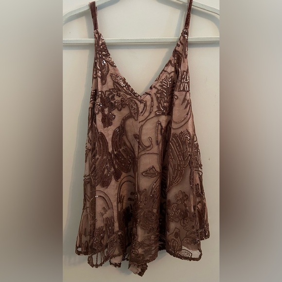 Free People Swingin’ It Romper Withered Rose XS - Picture 5 of 7